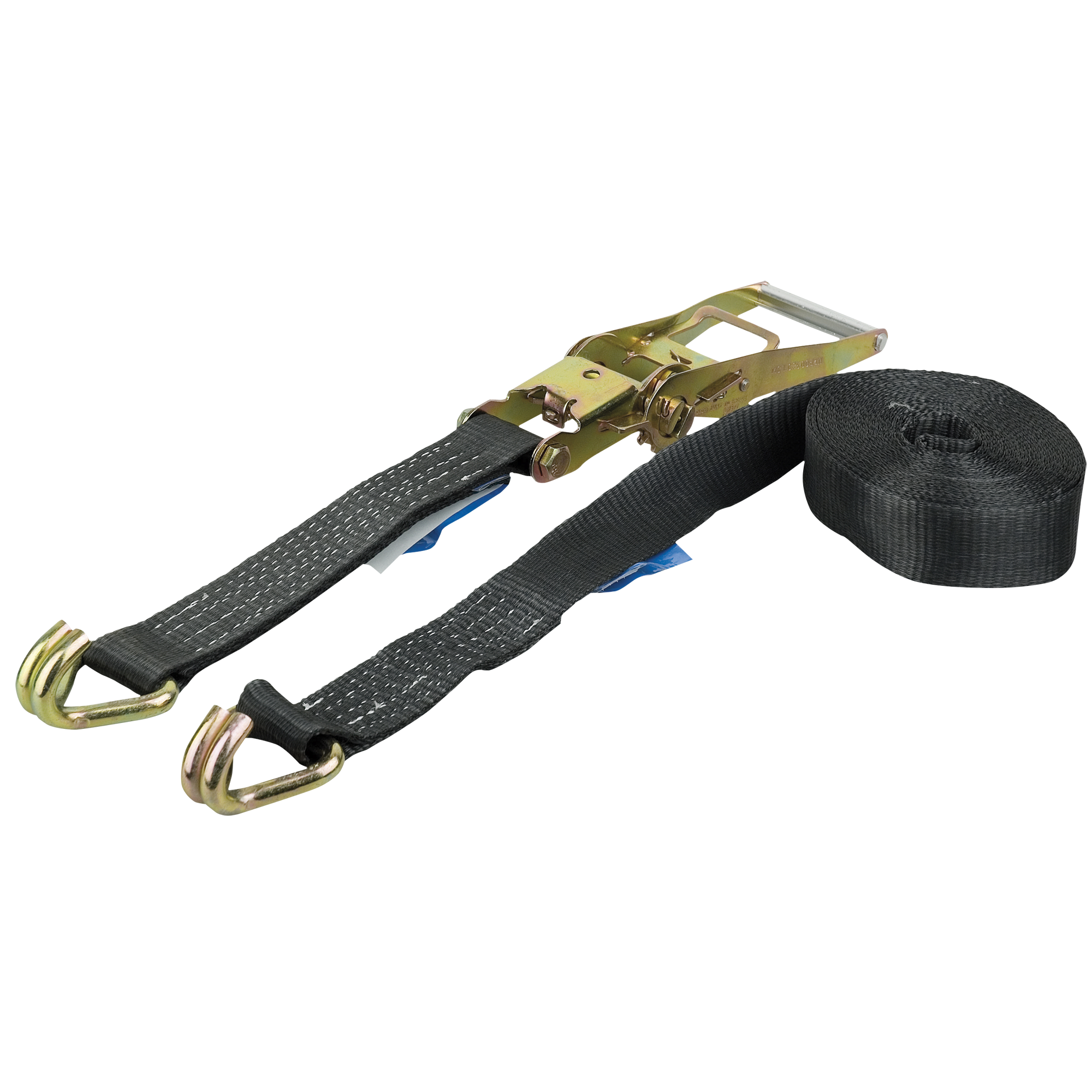 Spanband  9 meter ratel en haken 50 mm