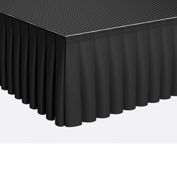 Podium rok 40 cm hoog geplooid